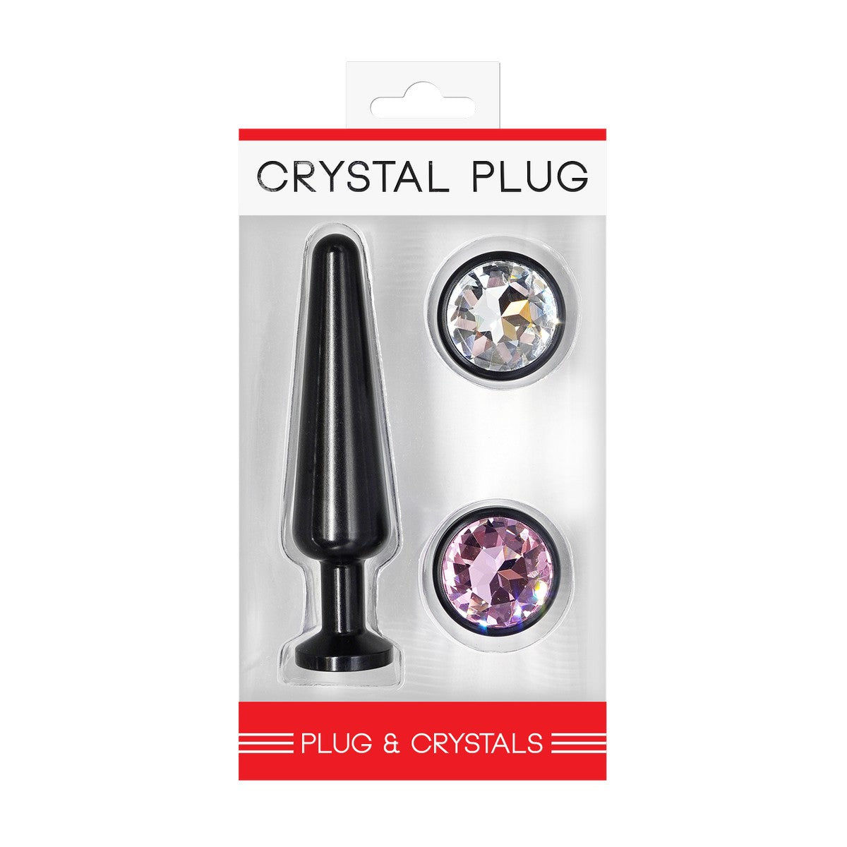 Crystal Plug Set Schwarz Gr. M