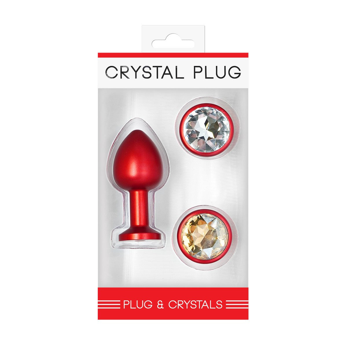 Crystal Plug Set Rot Gr. S