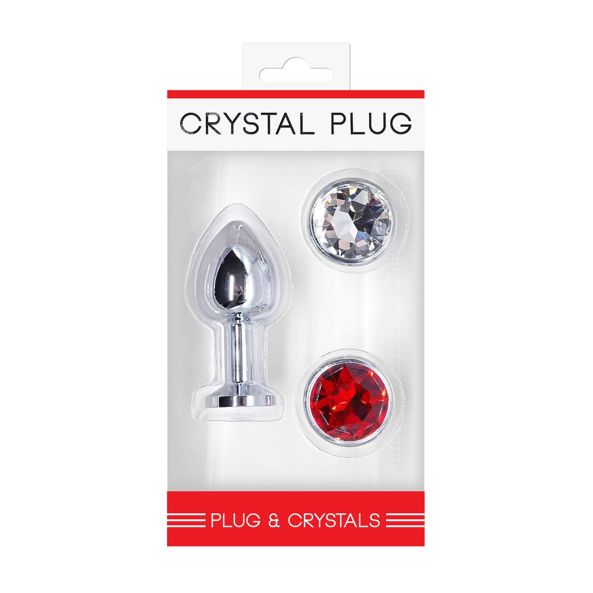 Crystal Plug Set Chrom Gr. S