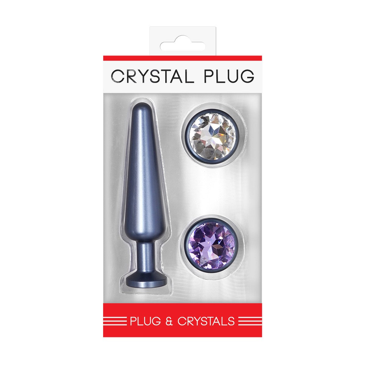 Crystal Plug Set Anthrazit Gr. M