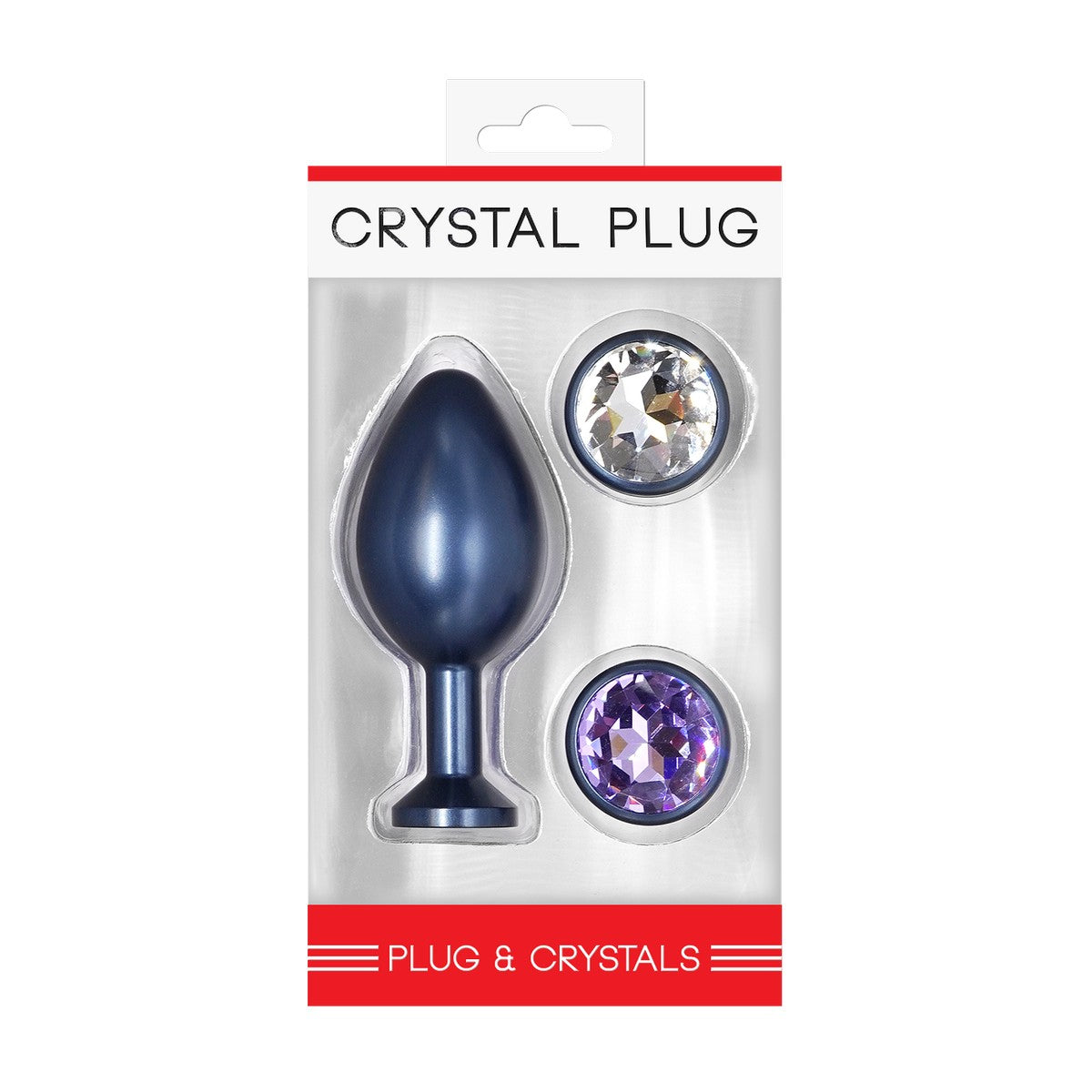 Crystal Plug Set Anthrazit Gr. L