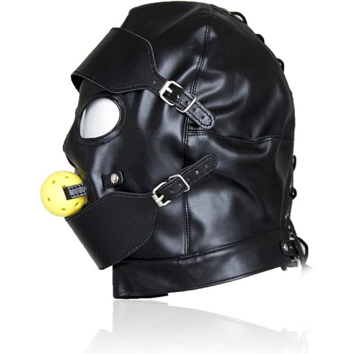 Ledermaske mit Mouth Gag