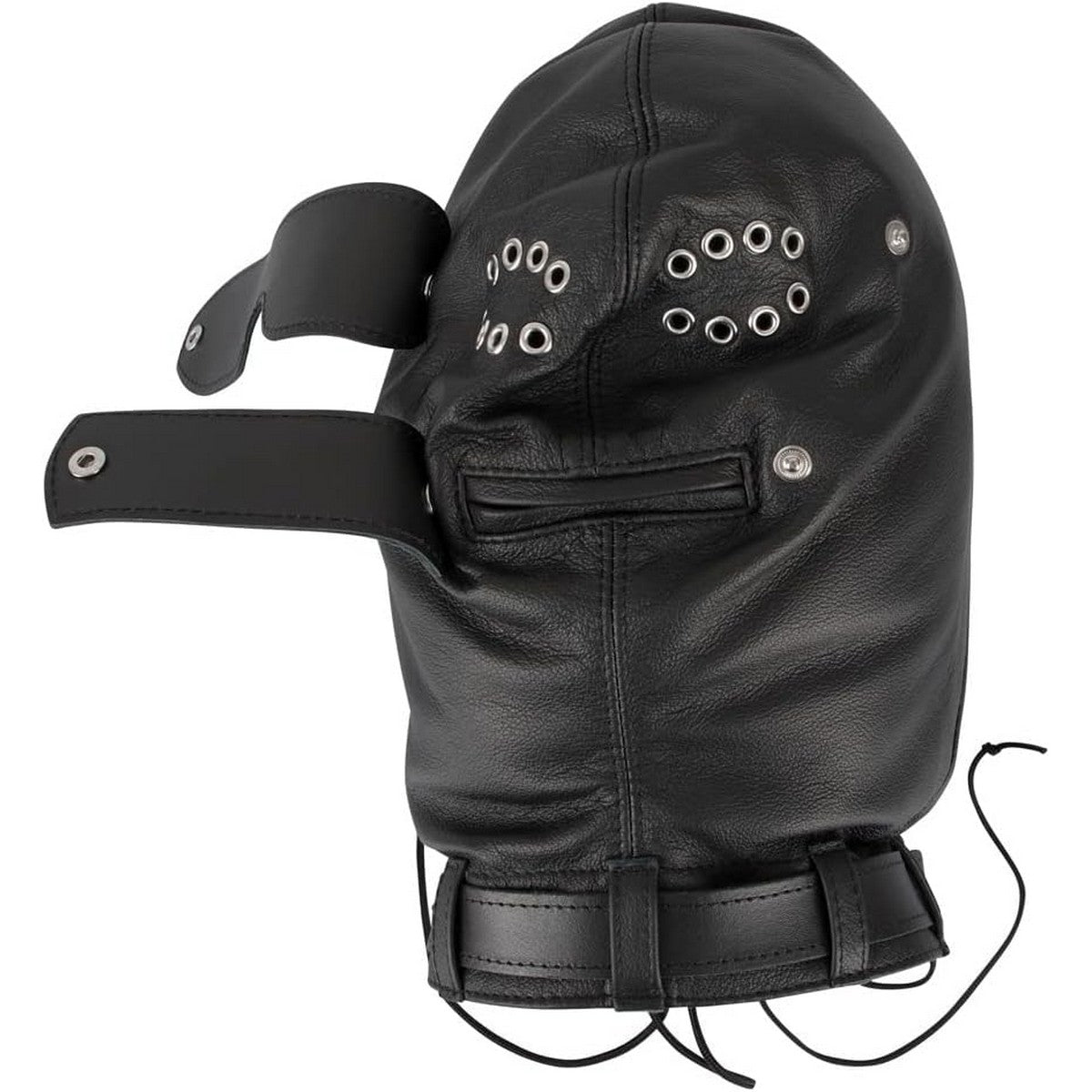 Gepolsterte Echtleder Kopfmaske