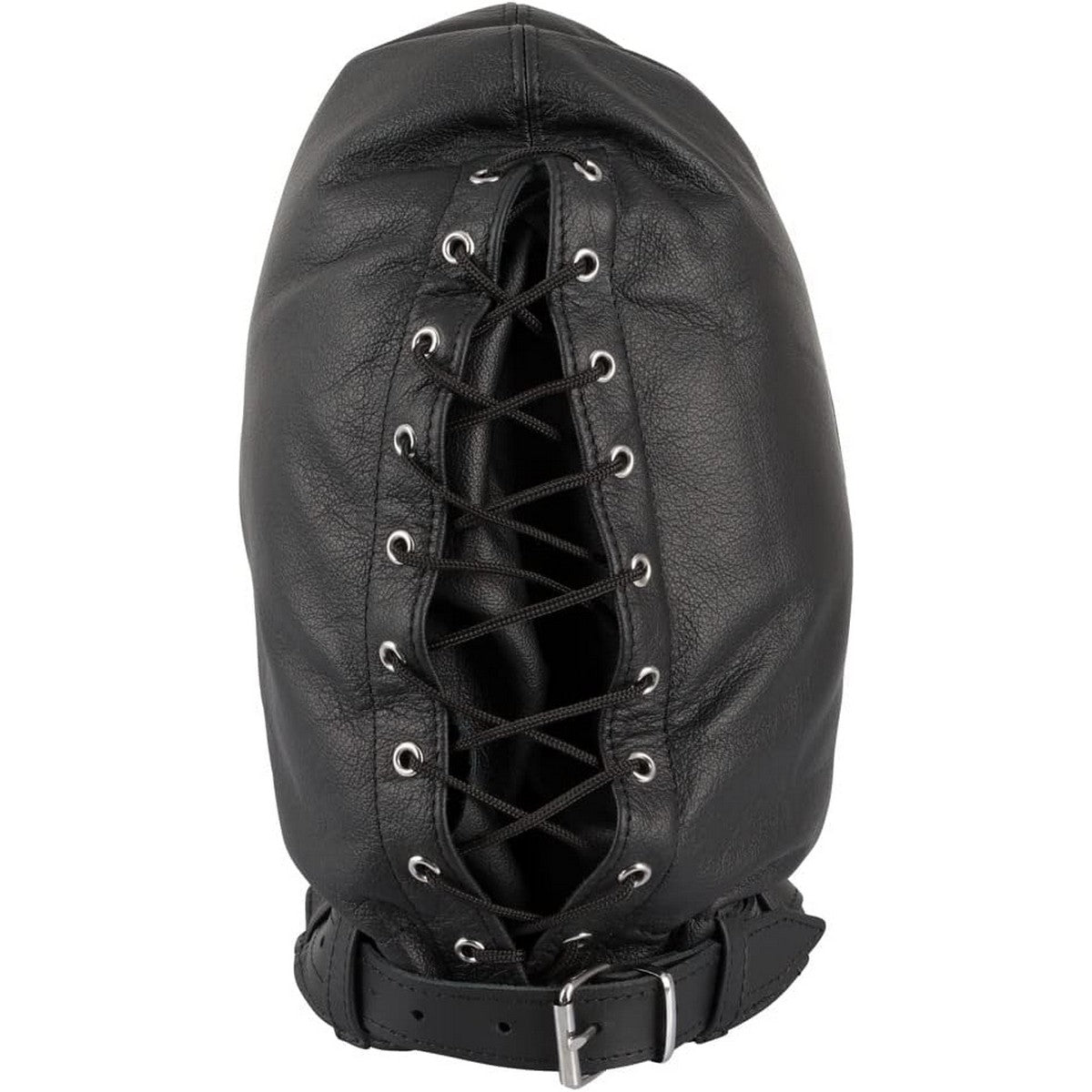 Schwarze Maske mit Halsfessel