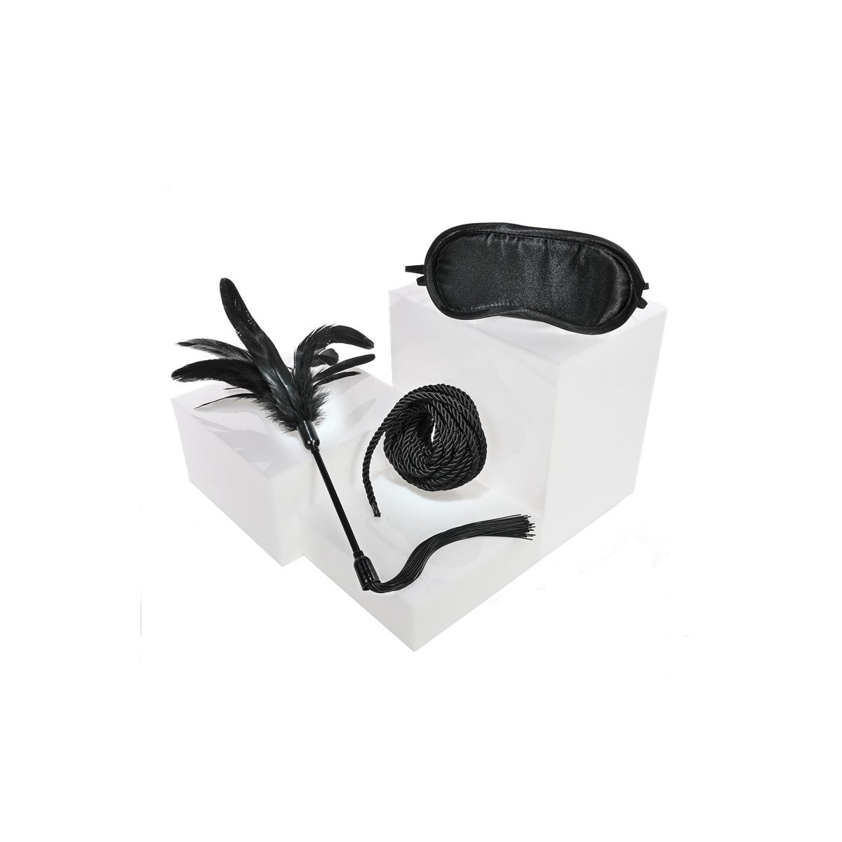 Sex and Mischief Shadow Tie & Tickle Kit Schwarz