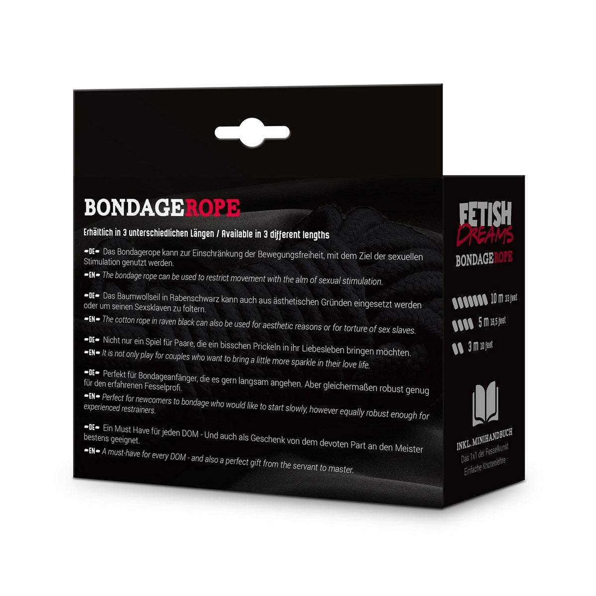 Fetish Dreams Bondage Rope 5m Schwarz