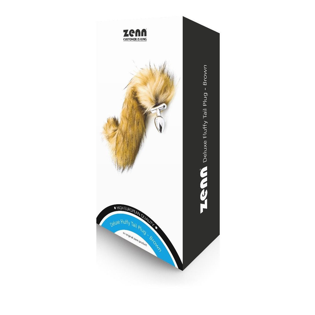 Deluxe Fluffy Tail Plug Braun