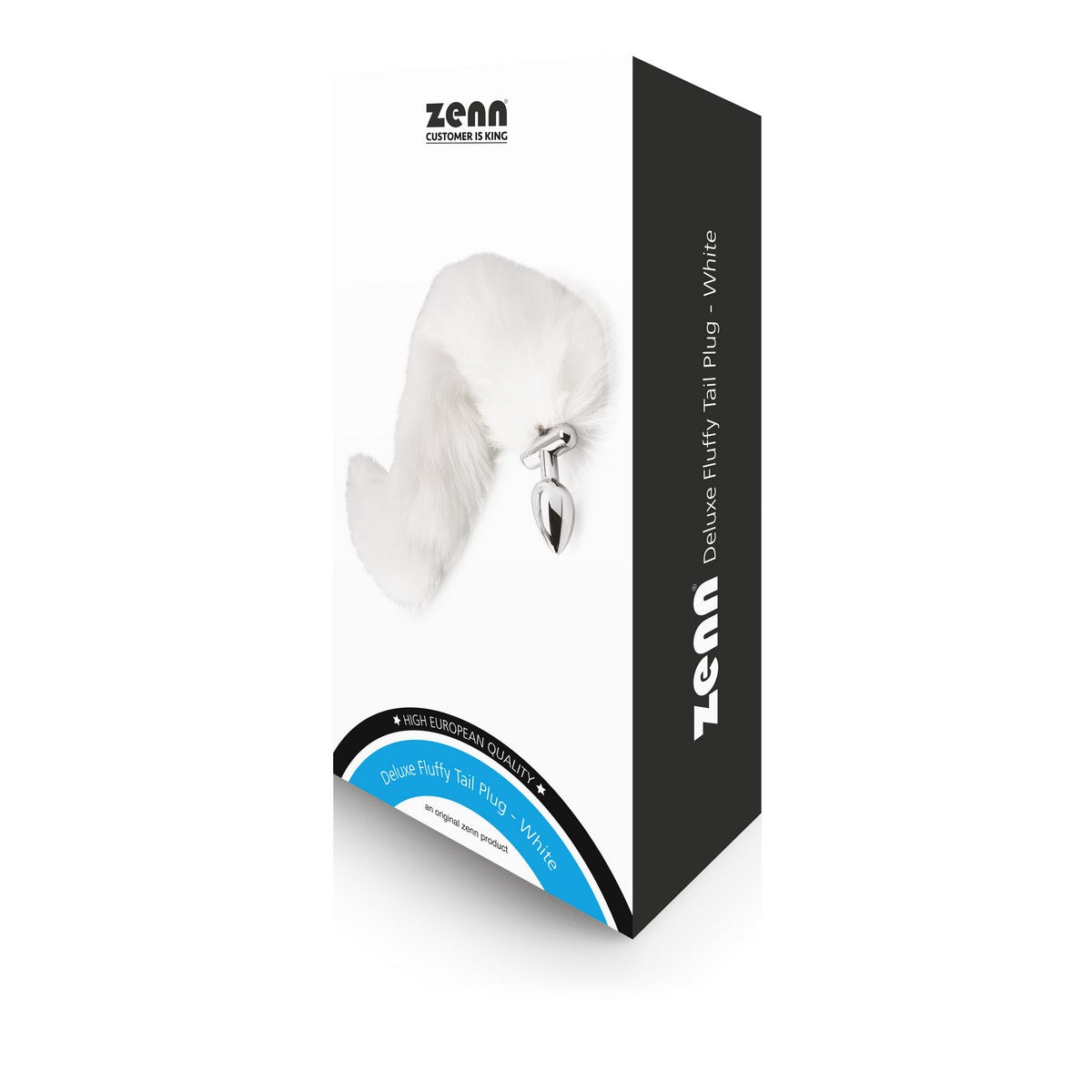 Deluxe Fluffy Tail Plug Weiss
