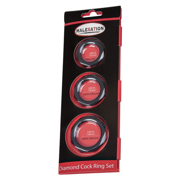 Diamond Cock Ring Set
