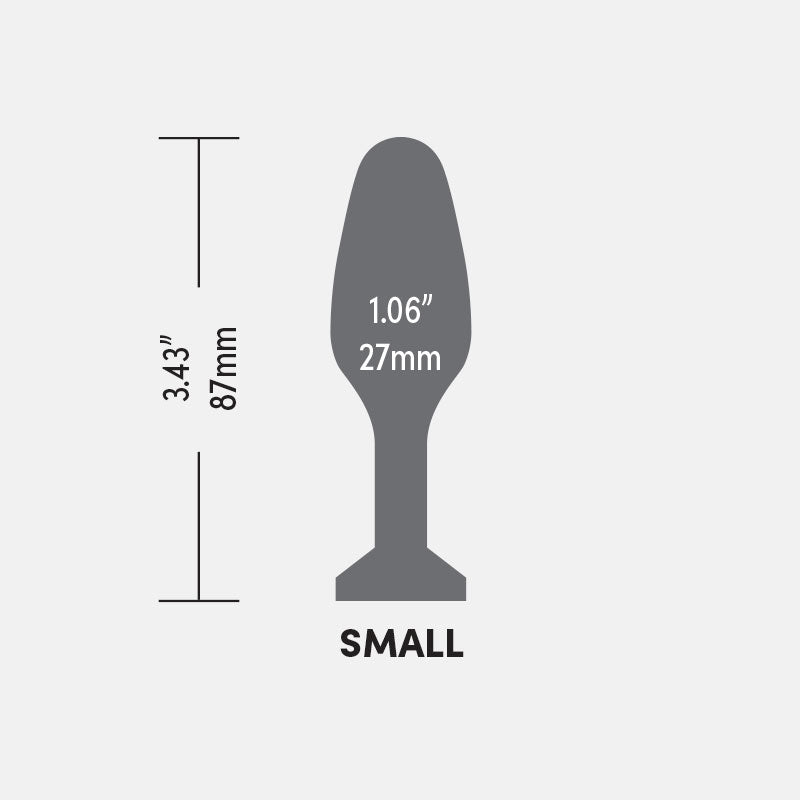 Foxtail Vibro Plug Schwarz/Weiss Gr. S