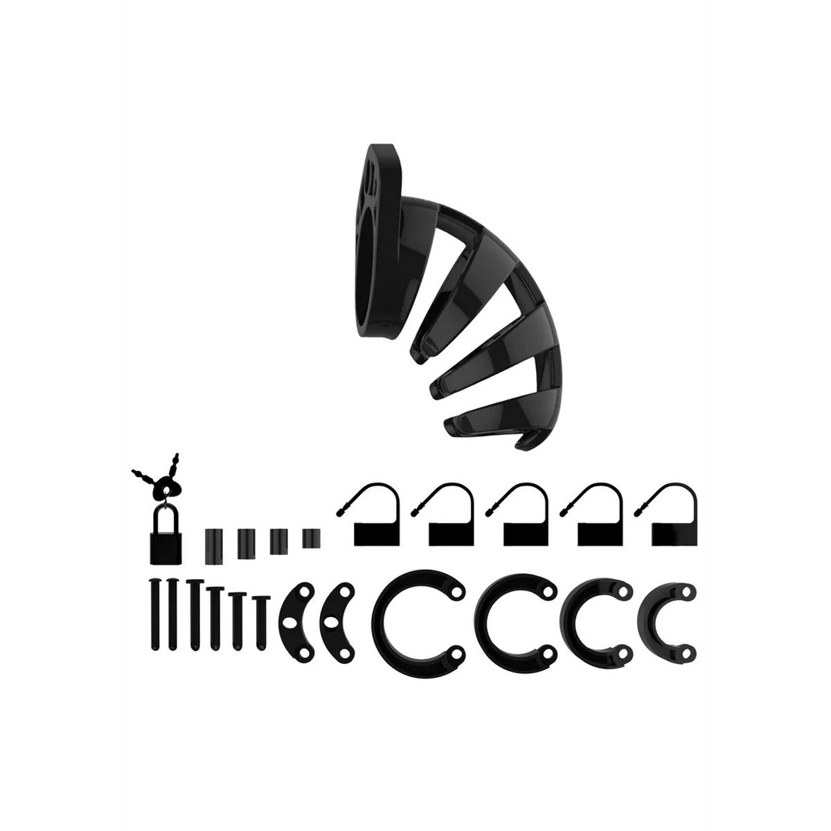 ManCage Model 02 Schwarz Peniskäfig 9cm