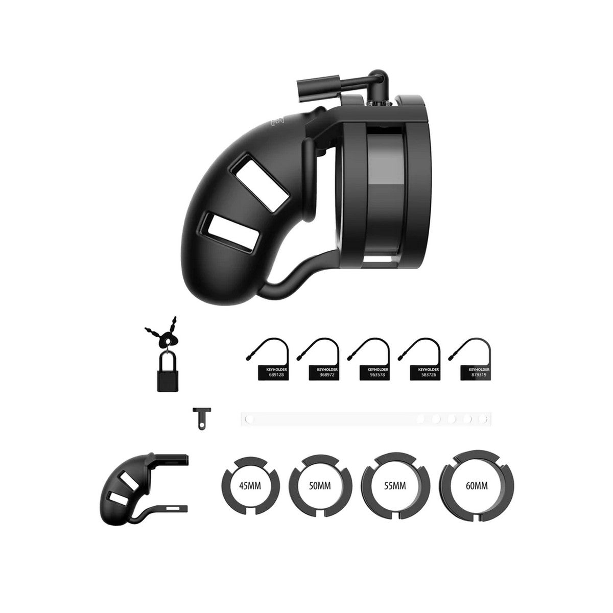 ManCage Model 18 Schwarz Peniskäfig 9cm