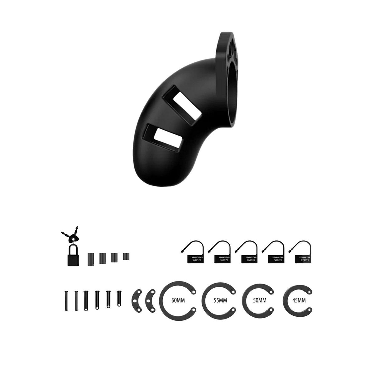 ManCage Model 20 Schwarz Peniskäfig 9cm