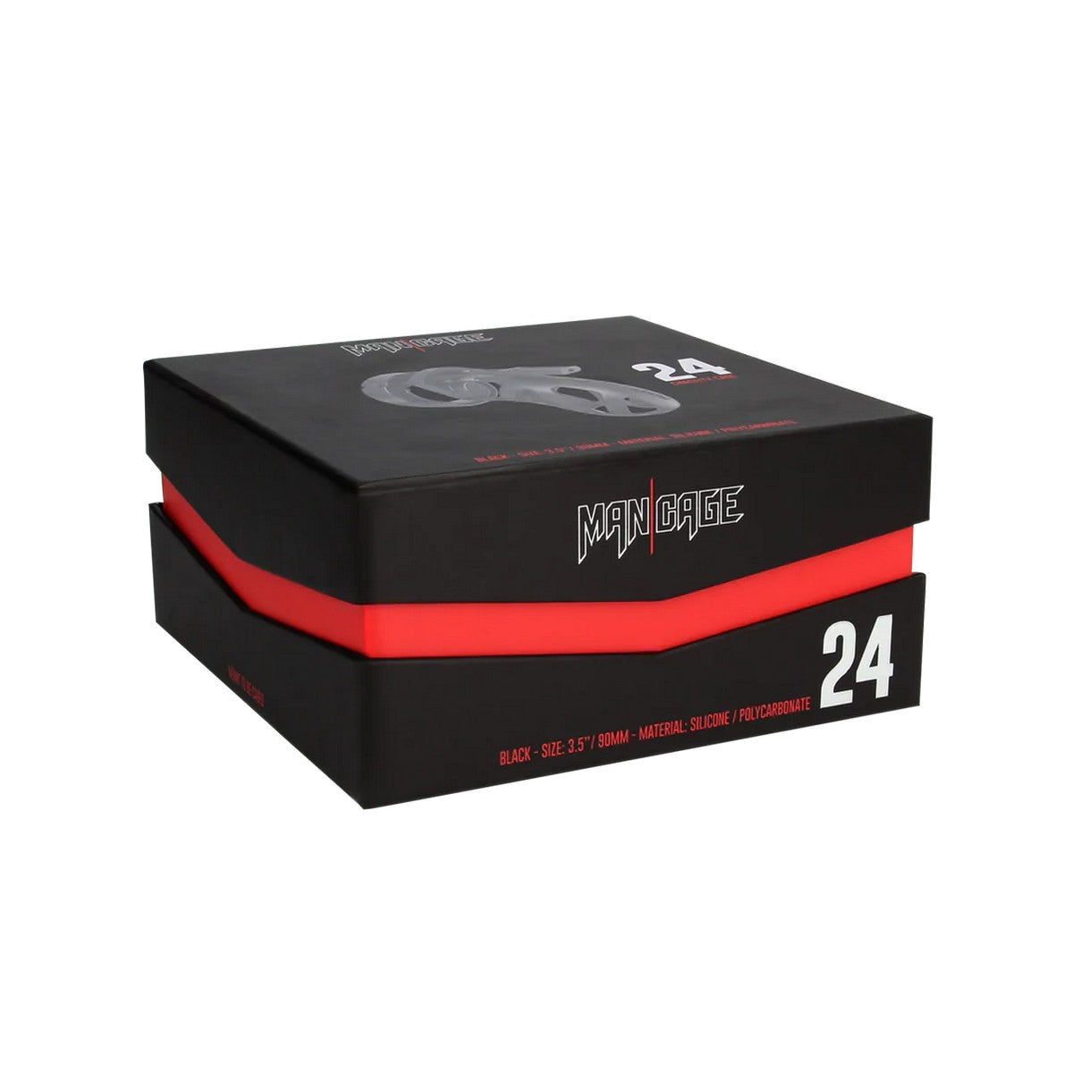 ManCage Model 24 Schwarz Peniskäfig 9cm