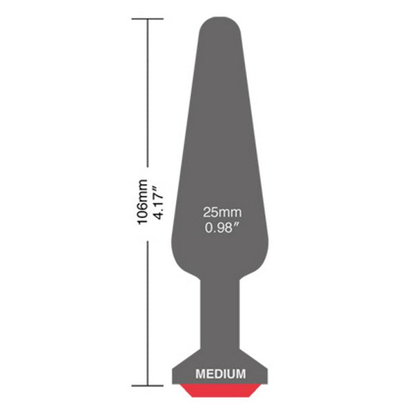 Crystal Plug Set Schwarz Gr. M