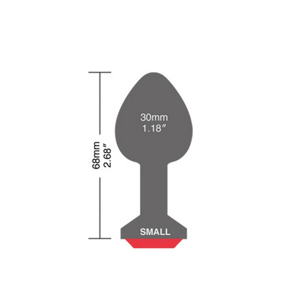 Crystal Plug Set Rot Gr. S