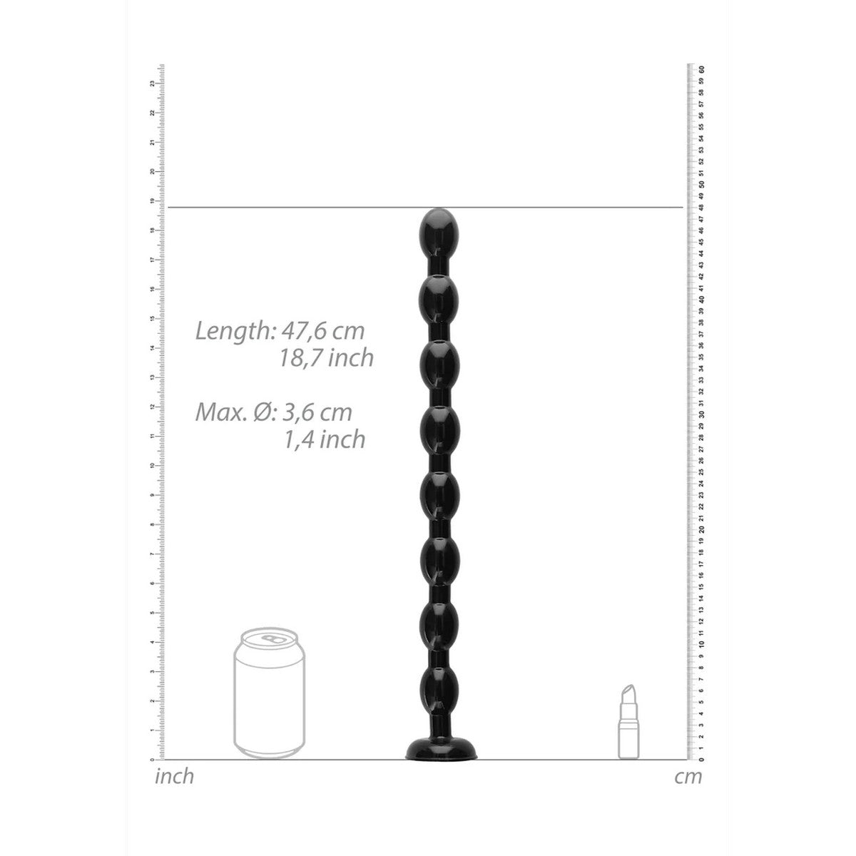 Ass Snake Beaded Dildo 48cm