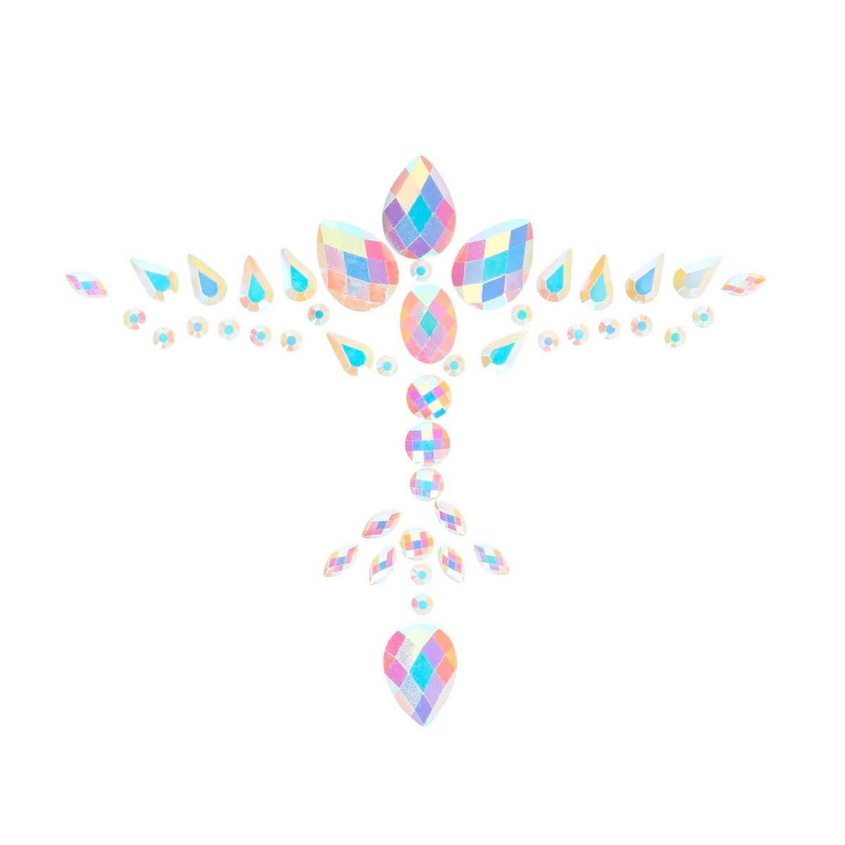 Körperschmuck-Stickers für die Brust Nr. 1