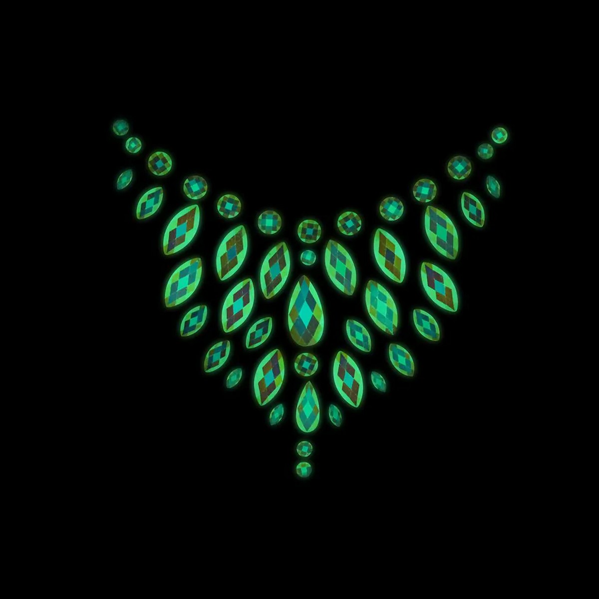 Körperschmuck-Stickers für die Brust Nr. 2