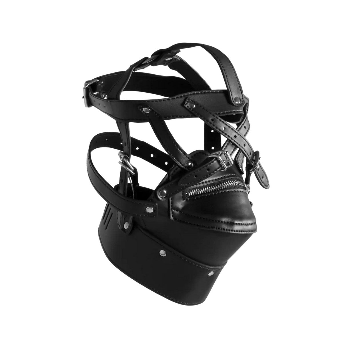 Schwarzes Bondage Kopf Harness
