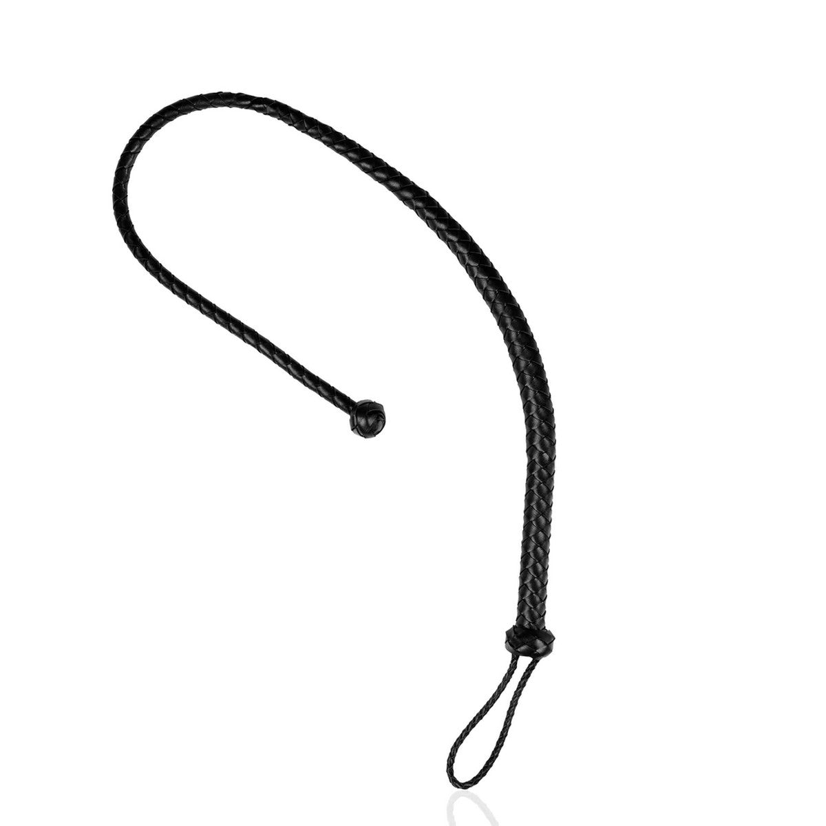 PU-Lederpeitsche mit Knotendetail