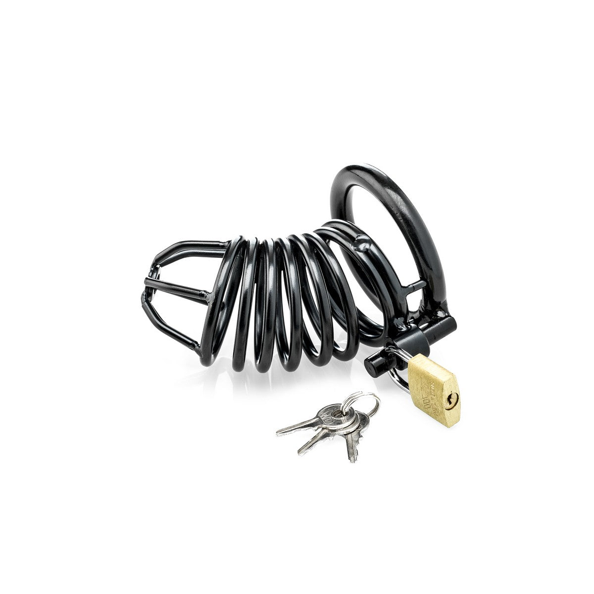 Peniskäfig Schwarz mit 3 Ersatzringen