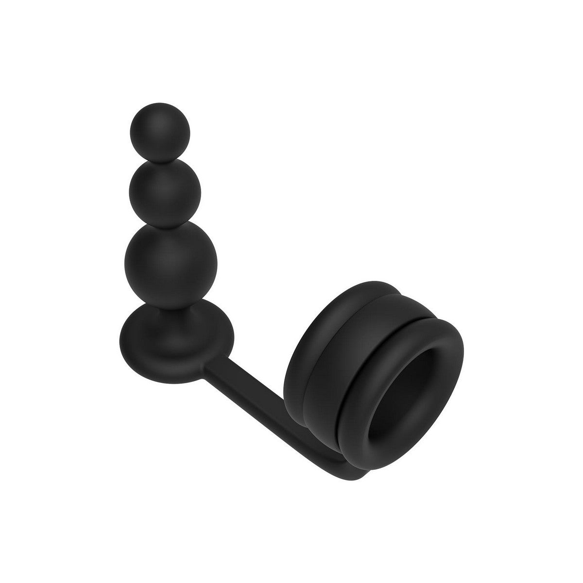 RAMROD Cock Ring With Beaded Anal Plug