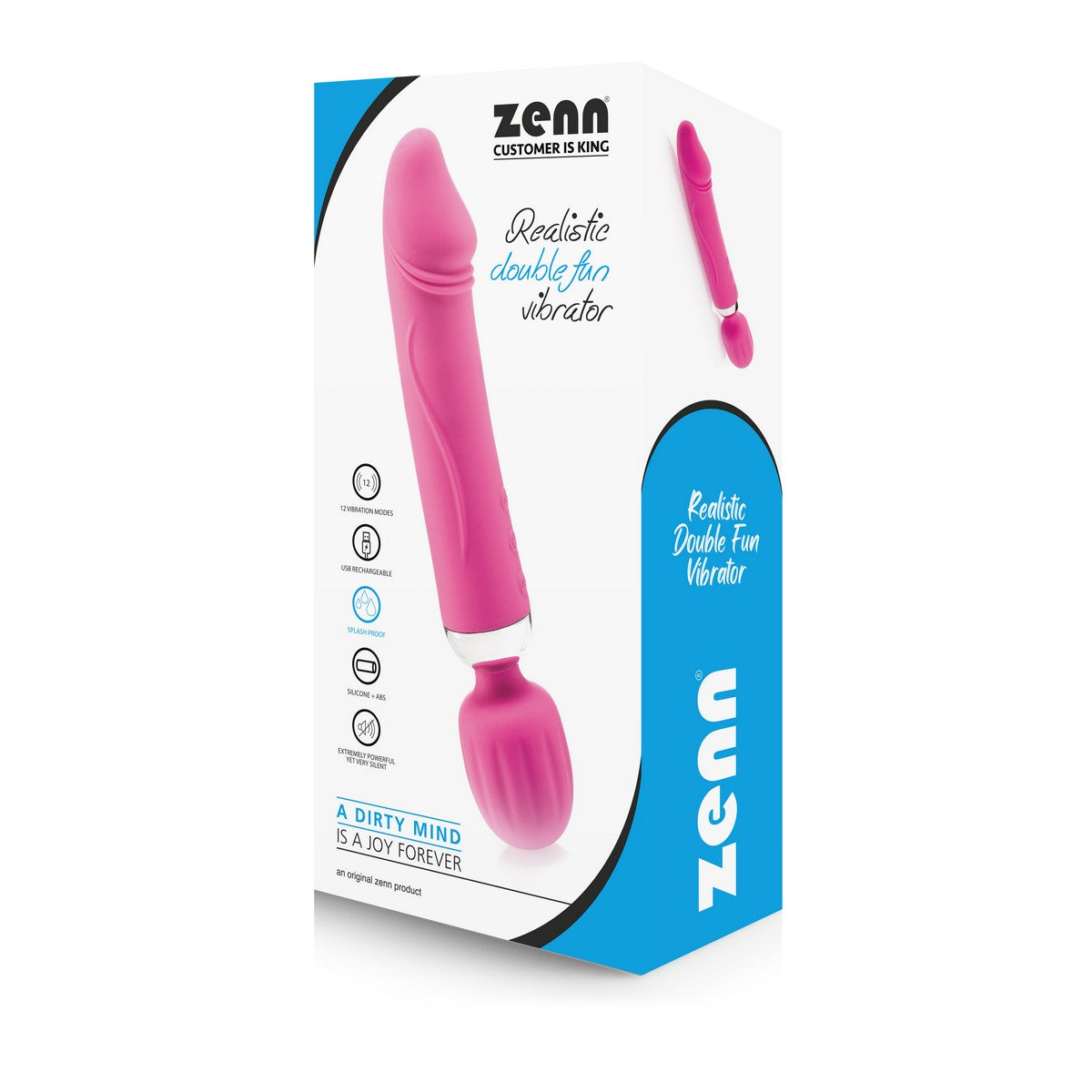 Realistic Double Fun Vibrator