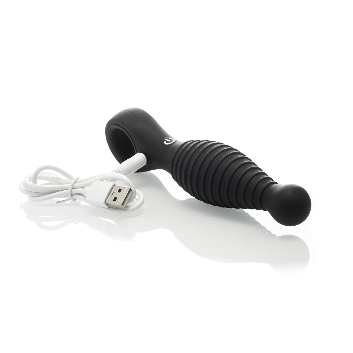 Silicone Black Racer Vibrator