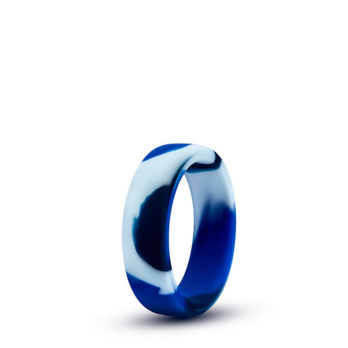 Performance Silicone Camo Blue Penisring