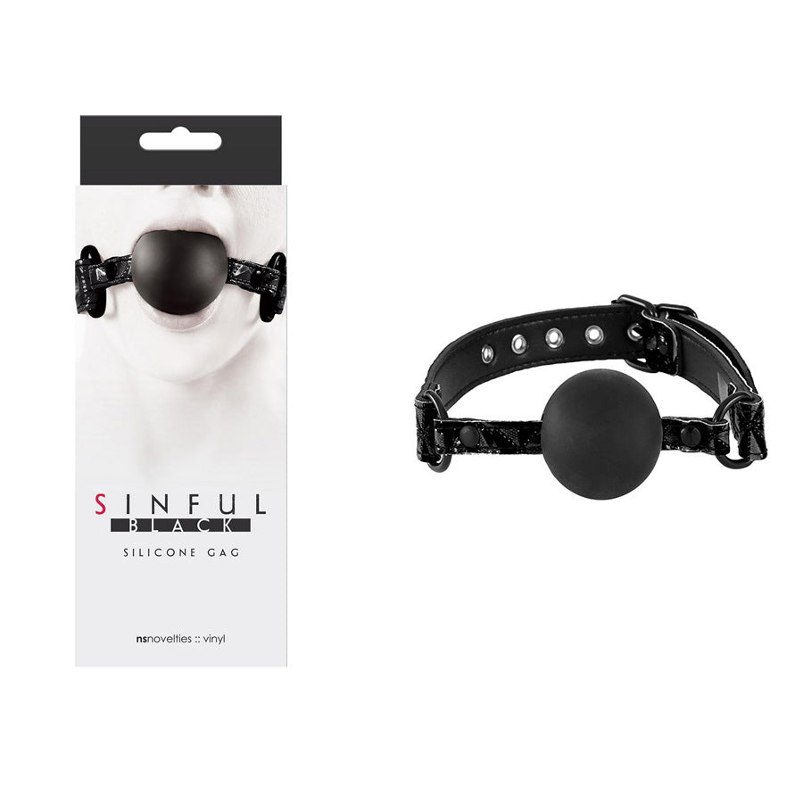Sinful Black Silikon Mouthgag