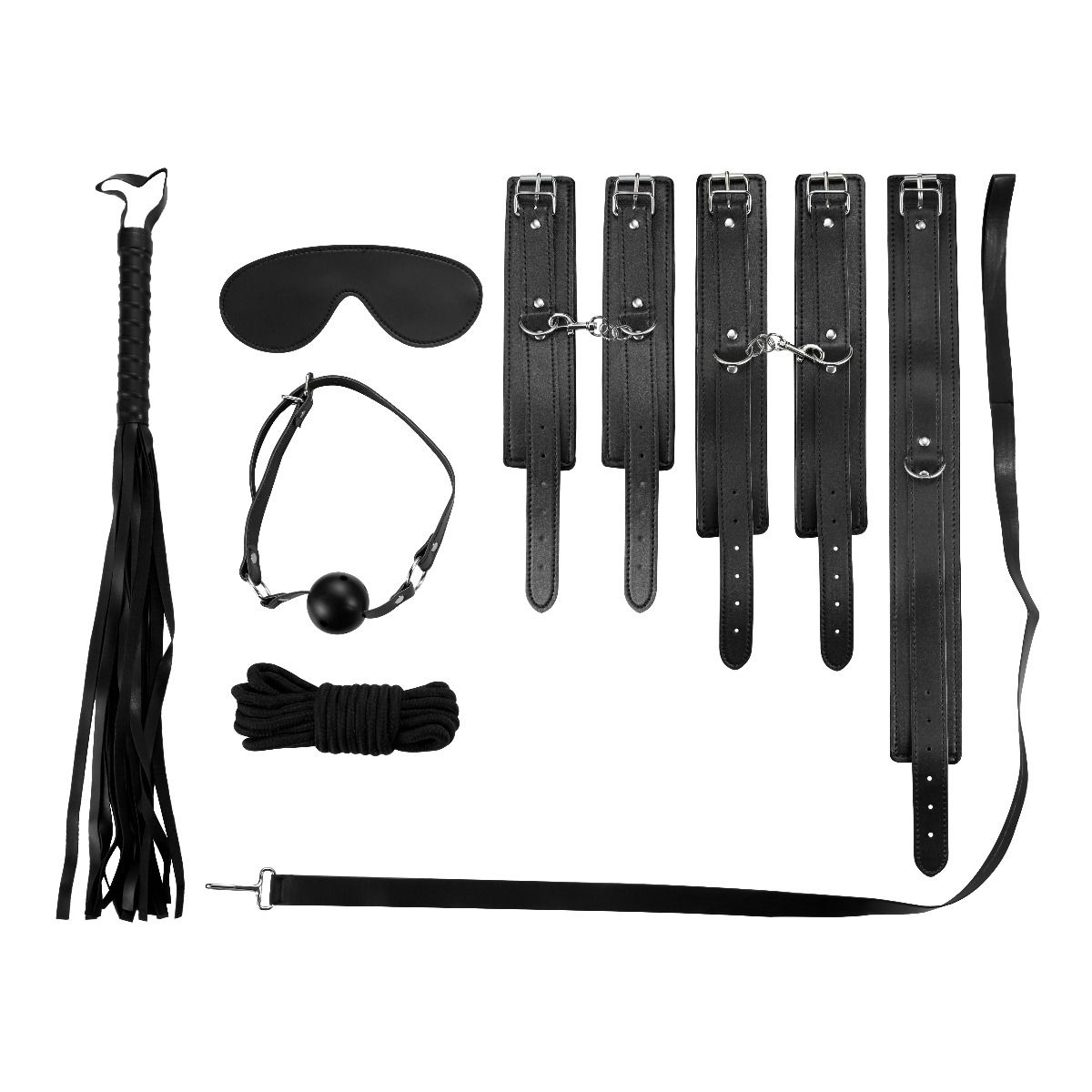 Bondage Beginner Set 10-teilig Schwarz