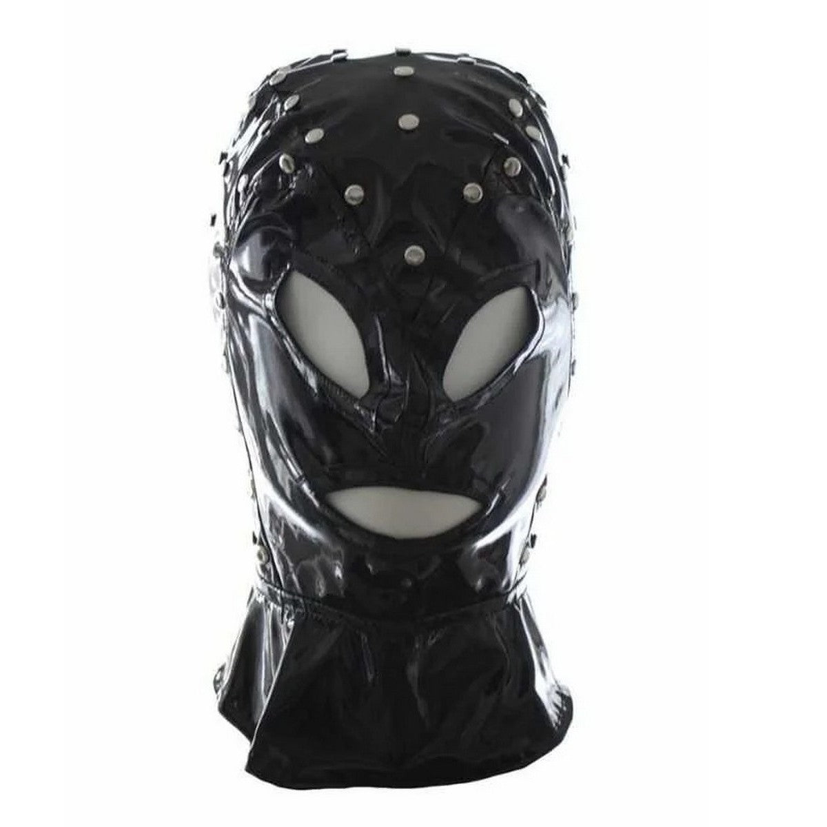 Schwarze BDSM Nietenmaske