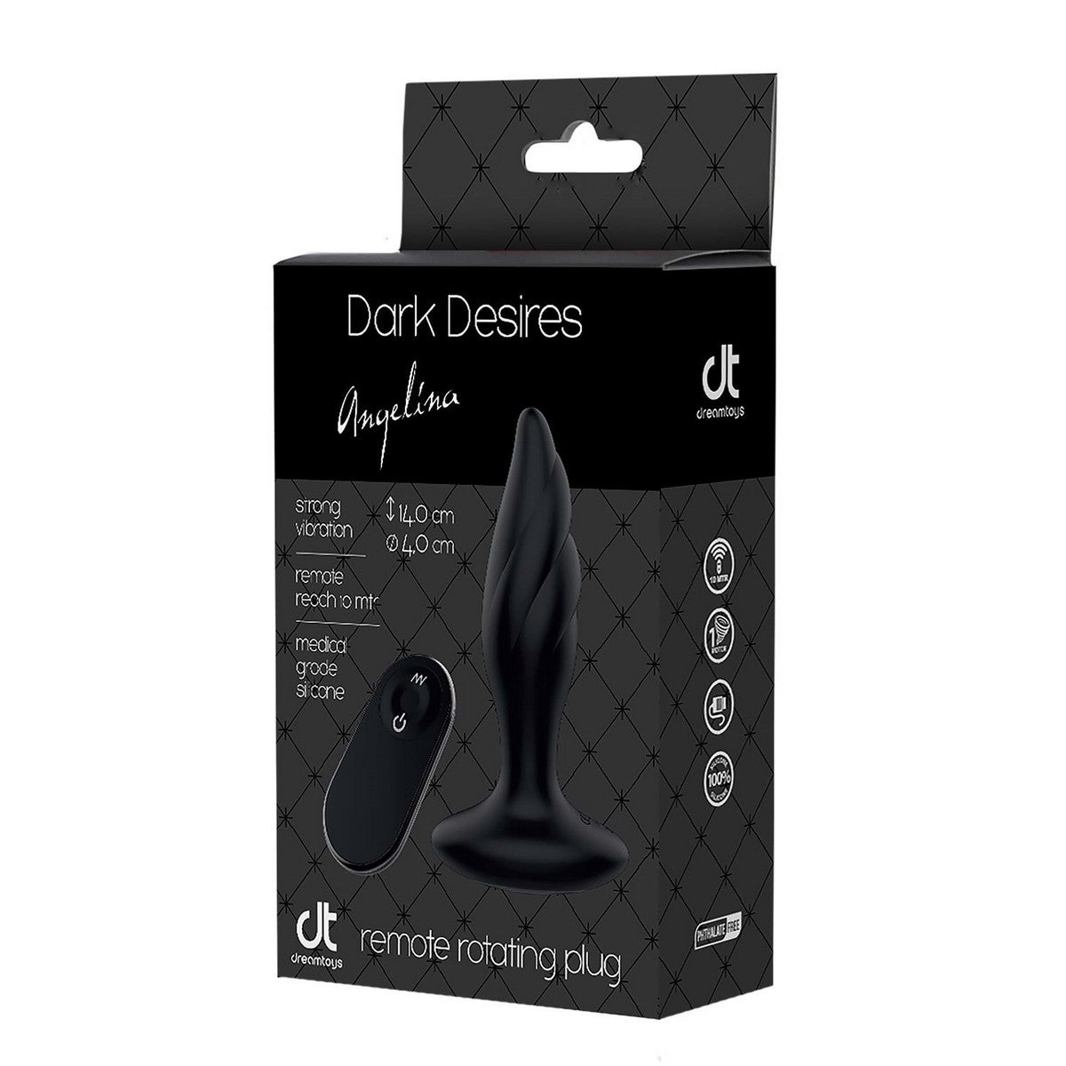 Dark Desire Angelina Remote Rotating Plug