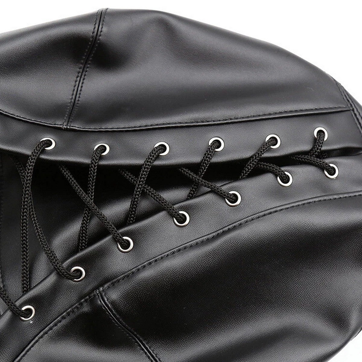 Schwarze verstellbare Bondage Maske