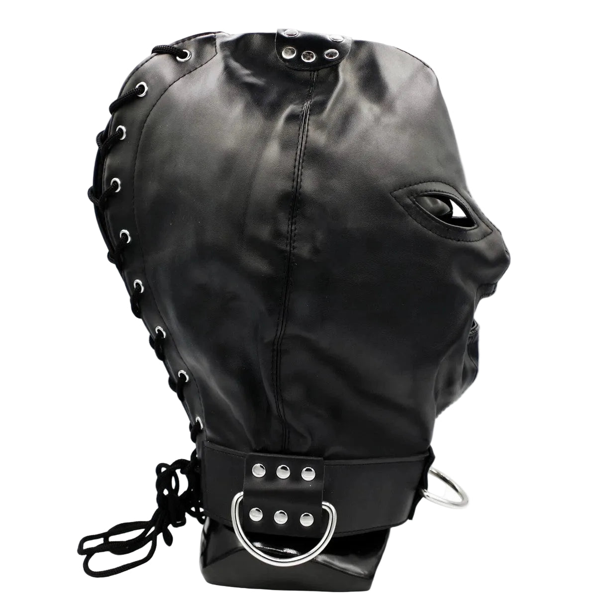 Ledermaske mit Halsfessel