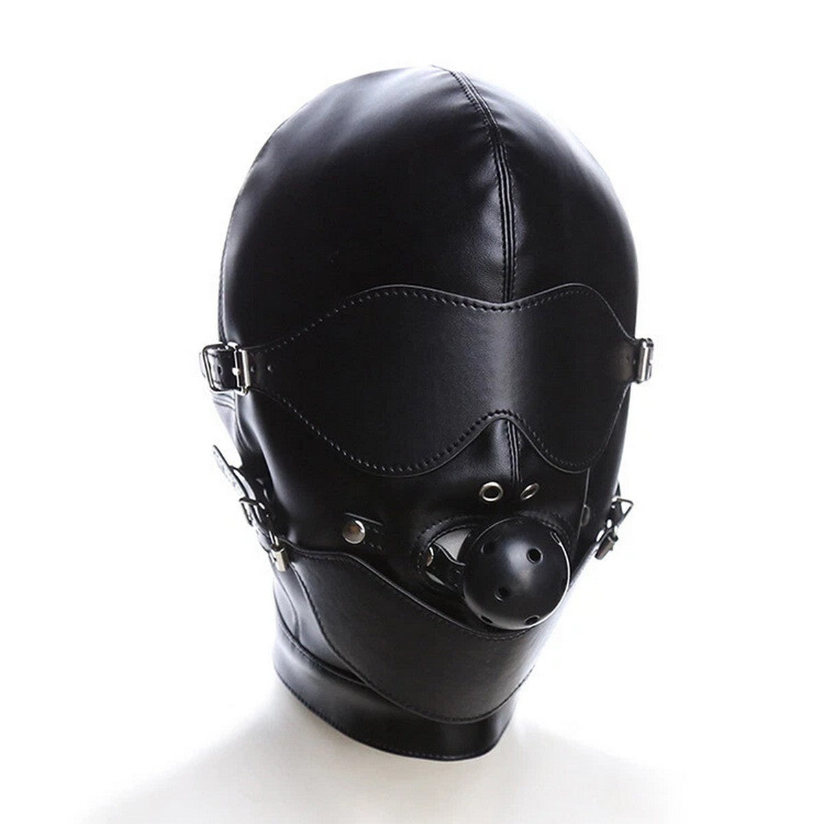 BDSM Hood aus Kunstleder